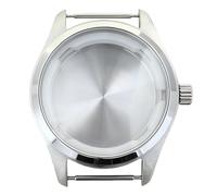 ROUHO 40mm Acero Inoxidable Caja Reloj Grande 33,6mm Esfera Reloj Modificación Kit para IWC Pilot's-Plata Compatible con ETA 2824 Movimiento