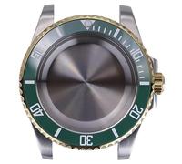 ROUHO 40mm Acero Inoxidable DIY Reloj Modificación Kit para 28,5mm Esfera Cerámica Bisel Reloj Mod Caja para Rolex Yacht-Master Submariner-D Compatible con ETA 2824 Movimiento