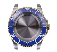 ROUHO 40mm Acero Inoxidable DIY Reloj Modificación Kit para 28,5mm Esfera Cerámica Bisel Reloj Mod Caja para Rolex Yacht-Master Submariner-E Compatible con ETA 2824 Movimiento