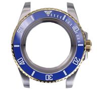 ROUHO 40mm Acero Inoxidable DIY Reloj Modificación Kit para 28,5mm Esfera Cerámica Bisel Reloj Mod Caja para Rolex Yacht-Master Submariner-B Compatible con ETA 2824 Movimiento