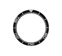 ROUHO 40mm Bisel de Reloj Cerámica Inserto Repuesto Anillo Pulido Inclinado Esfera Inlay 31,7mm Set para Omega Seamaster Planet Ocean 600M - A1