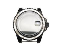 ROUHO 40mm Caja Reloj Cristal Zafiro 28,5 Esfera Acero Inoxidable Buceo Reloj Mod Partes para Rolex Submariner GMT-Ventana de Fecha Compatible con NH35 Movimiento