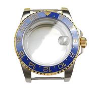 ROUHO 40mm Caja Reloj Kit Fondo Transparente Exposición, Reemplazo Reloj Inserto Bisel Modificación Accesorios para Rolex Submariner-I Compatible con 8215 Movimiento