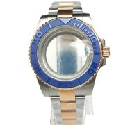 ROUHO 40mm Clásico Caja Reloj con Ventana Fecha & Brazalete, Ajuste para Movimiento NH35 4R36 7S26, Corona Roscada Reloj Modificación Kit para Rolex-M 18