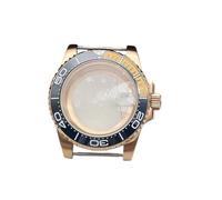 ROUHO 40mm Oro Rosa Caja Reloj con Inserto Bisel, Ajuste para Movimiento NH35 NH36 28,5mm Esfera Corona Roscada, Reloj Mod Partes para Rolex Yacht Master-T 7