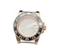 ROUHO 40mm Oro Rosa Caja Reloj, para Movimiento NH35 NH36 NH34, Corona Roscada 28,5mm Esfera Caja Reloj para Rolex Submariner-H 5