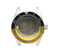 ROUHO 40mm Reemplazo 316L Acero Inoxidable Caja Reloj Kit, Ajuste para Movimiento NH35 NH36 28,5 Esfera, Retro Bisel Buceo Reloj Modificación Parte para Seiko SLA017 62MAS-A