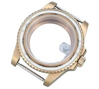 ROUHO 40mm Reemplazo Reloj Mod Caja Cristal Zafiro PVD Chapado Acero Inoxidable Reloj Modificación Kit para Rolex-C Compatible con ETA 2824 Movimiento
