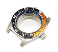 ROUHO 40mm Vintage Caja Reloj Kit, Ajuste para Movimiento Automático NH35 NH36, Azul AR Revestimiento Retro Buceo Caja Reloj para Seiko SLA017 62MAS-C 13