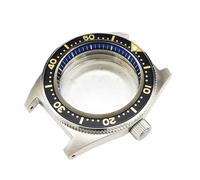 ROUHO 40mm Vintage Caja Reloj Kit, Ajuste para Movimiento Automático NH35 NH36, Azul AR Revestimiento Retro Buceo Caja Reloj para Seiko SLA017 62MAS-C 9