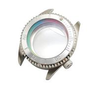 ROUHO 42mm Buceo Caja Reloj Mod Kit Ajuste para Movimiento NH35 NH36 Corona Roscada, Colorido Anillo Capítulo Reloj Modificación Set para Seiko