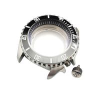 ROUHO 42mm Caja Reloj Kit Doble Cúpula Cristal Zafiro Buceo Inserto Bisel, Ajuste para Movimiento NH35 NH36, Reloj Mod Partes para Seiko SKX007-H 9