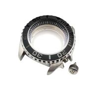 ROUHO 42mm Caja Reloj Kit Doble Cúpula Cristal Zafiro Buceo Inserto Bisel, Ajuste para Movimiento NH35 NH36, Reloj Mod Partes para Seiko SKX007-H 1