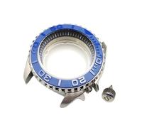 ROUHO 42mm Caja Reloj Kit Doble Cúpula Cristal Zafiro Buceo Inserto Bisel, Ajuste para Movimiento NH35 NH36, Reloj Mod Partes para Seiko SKX007-H 7