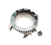 ROUHO 42mm Caja Reloj Kit Doble Cúpula Cristal Zafiro Buceo Inserto Bisel, Ajuste para Movimiento NH35 NH36, Reloj Mod Partes para Seiko SKX007-H 4