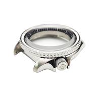 ROUHO 42mm Caja Reloj Kit Doble Cúpula Cristal Zafiro Buceo Inserto Bisel, Ajuste para Movimiento NH35 NH36, Reloj Mod Partes para Seiko SKX007-H