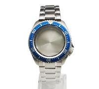 ROUHO 42mm Clásico Buceo Caja Reloj & Brazalete + Inclinado 30,6mm Inserto Bisel Kit, Ajuste para Movimiento NH35 NH36 28,5mm Esfera, Reloj Modificación Accesorios para Seiko SKX007-E 2