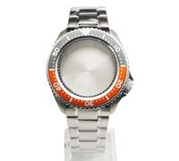 ROUHO 42mm Clásico Buceo Caja Reloj & Brazalete + Inclinado 30,6mm Inserto Bisel Kit, Ajuste para Movimiento NH35 NH36 28,5mm Esfera, Reloj Modificación Accesorios para Seiko SKX007-E 7