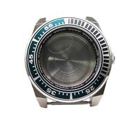ROUHO 42mm Geométrico Buceo Caja Reloj, Ajuste para Movimiento NH35 NH36 Corona Roscada, Anillo Capítulo Reemplazo Reloj Modificación Kit para Seiko Prospex Samurai-B