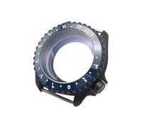 ROUHO 42mm Mate Negro Caja Reloj Kit, Compatible con Movimiento NH35 NH36, 3.8 Corona Fondo Transparente Caja Reloj para Seiko SKX007-# 1