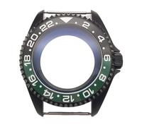 ROUHO 42mm Negro Caja Reloj Kit Mod, para Movimiento NH35 4R36, 3.0 Corona Buceo Caja Reloj Modificación para Seiko SKX007 / SKX009-B 8