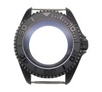 ROUHO 42mm Negro Caja Reloj Kit Mod, para Movimiento NH35 4R36, 3.0 Corona Buceo Caja Reloj Modificación para Seiko SKX007 / SKX009-B 1