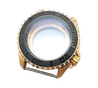 ROUHO 42mm Oro Rosa Buceo Caja Reloj, 3.8 Corona para Movimiento NH35 NH36, Reemplazo Fondo Transparente Caja Reloj para Seiko SKX007 / SKX009-F 1