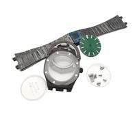 ROUHO 42mm Reloj Modificación Partes, Acero Inoxidable Octagonal Caja & Brazalete Kit Ajuste para Movimiento NH35 NH36, con 31,8mm Esfera Reloj Manos para Audemars Piguet Royal Oak-G
