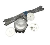 ROUHO 42mm Reloj Modificación Partes, Acero Inoxidable Octagonal Caja & Brazalete Kit Ajuste para Movimiento NH35 NH36, con 31,8mm Esfera Reloj Manos para Audemars Piguet Royal Oak-F