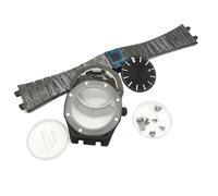 ROUHO 42mm Reloj Modificación Partes, Acero Inoxidable Octagonal Caja & Brazalete Kit Ajuste para Movimiento NH35 NH36, con 31,8mm Esfera Reloj Manos para Audemars Piguet Royal Oak-H