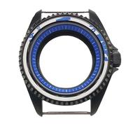 ROUHO 42mm Stealth Negro PVD Caja Reloj, Ajuste para Movimiento NH35 NH36 38mm Inserto Bisel, Acero Inoxidable Reloj Modificación Set para Seiko-I