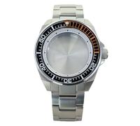 ROUHO 43,5mm Reloj Modding Caja + Brazalete con Cerámica Inserto Bisel, Ajuste para Movimiento NH35 NH36 4R36 28,5mm Esfera, Acero Inoxidable Reloj Modificación Kit para Seiko Prospex Samurai-C