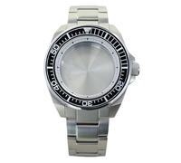 ROUHO 43,5mm Reloj Modding Caja + Brazalete con Cerámica Inserto Bisel, Ajuste para Movimiento NH35 NH36 4R36 28,5mm Esfera, Acero Inoxidable Reloj Modificación Kit para Seiko Prospex Samurai-B