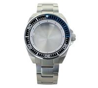 ROUHO 43,5mm Reloj Modding Caja + Brazalete con Cerámica Inserto Bisel, Ajuste para Movimiento NH35 NH36 4R36 28,5mm Esfera, Acero Inoxidable Reloj Modificación Kit para Seiko Prospex Samurai-D