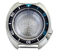 ROUHO 44mm Cojín Forma Reloj Mod Caja, Ajuste para Movimiento NH35 NH36 19mm Asas, Retro Reemplazo Buceo Reloj Modificación Kit para Seiko