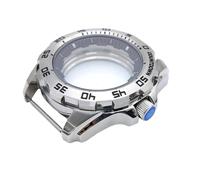 ROUHO 44mm Robusto Buceo Mod Caja con Inserto Bisel, Ajuste para Movimiento NH35 NH36 28,5 Esfera, Acero Inoxidable DIY Reloj Modificación Kit para Seiko Prospex-B