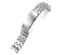 ROUHO Acero Inoxidable 304 Brazalete de Reloj Reemplazo Cierre Correa Reloj Accesorios para Omega Seamaster Diver 300M Speedmaster-Plata 3 22mm
