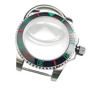 ROUHO Acero Inoxidable 40mm Reloj Modificación Kit, Ajuste para Movimiento 8215 8200 3804 2813 8205 28,5mm Esfera, Plano Bisel Giratorio Caja Reloj para Rolex Submariner GMT-Master-F 4