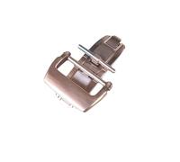 ROUHO Acero Inoxidable Cierre Cepillado Mate Pulsera de Goma Hebilla Mariposa Repuesto Accesorios de Reloj para Richard Mille - Oro Rosa 20mm