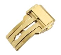 ROUHO Acero Inoxidable Cierre Despliegue Hebilla Reloj Despliegue Correa Repuesto Accesorio para Hublot Big Bang Classic Fusion-Oro 22mm