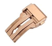 ROUHO Acero Inoxidable Cierre Despliegue Hebilla Reloj Despliegue Correa Repuesto Accesorio para Hublot Big Bang Classic Fusion-Oro Rosa 22mm