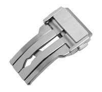 ROUHO Acero Inoxidable Cierre Despliegue Hebilla Reloj Despliegue Correa Repuesto Accesorio para Hublot Big Bang Classic Fusion-Plata 24mm