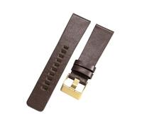 ROUHO Ajustable Premium Cuero Correa Reloj - 28mm Hecha Mano Texturizada Pulsera Reloj para Diesel DZ4197 DZ1228
