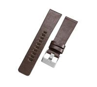 ROUHO Ajustable Premium Cuero Correa Reloj - 28mm Hecha Mano Texturizada Pulsera Reloj para Diesel DZ4197 DZ1228