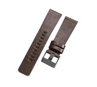 ROUHO Ajustable Premium Cuero Correa Reloj - 28mm Hecha Mano Texturizada Pulsera Reloj para Diesel DZ4197 DZ1228