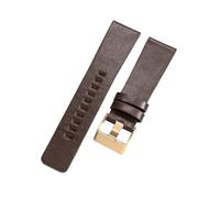 ROUHO Ajustable Premium Cuero Correa Reloj - 28mm Hecha Mano Texturizada Pulsera Reloj para Diesel DZ4197 DZ1228