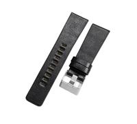 ROUHO Ajustable Premium Cuero Correa Reloj - 28mm Hecha Mano Texturizada Pulsera Reloj para Diesel DZ4197 DZ1228