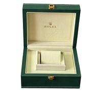 ROUHO Caja de Almacenamiento de Reloj Individual Verde Cuero PU Set Organizador de Coleccionista de Relojes para Rolex Sea-Dweller