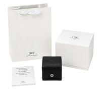 ROUHO Caja de Reloj de Madera Maciza Estuche de Reloj Individual con Cojín Suave Tapa Abatible Superficie Texturizada Base Compacta para IWC Pilot’s Watches