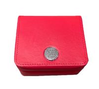 ROUHO Caja Protectora Reloj Cuero PU Estructura Madera Maciza 610g Interior Terciopelo para Omega Speedmaster Snoopy Limited Edition